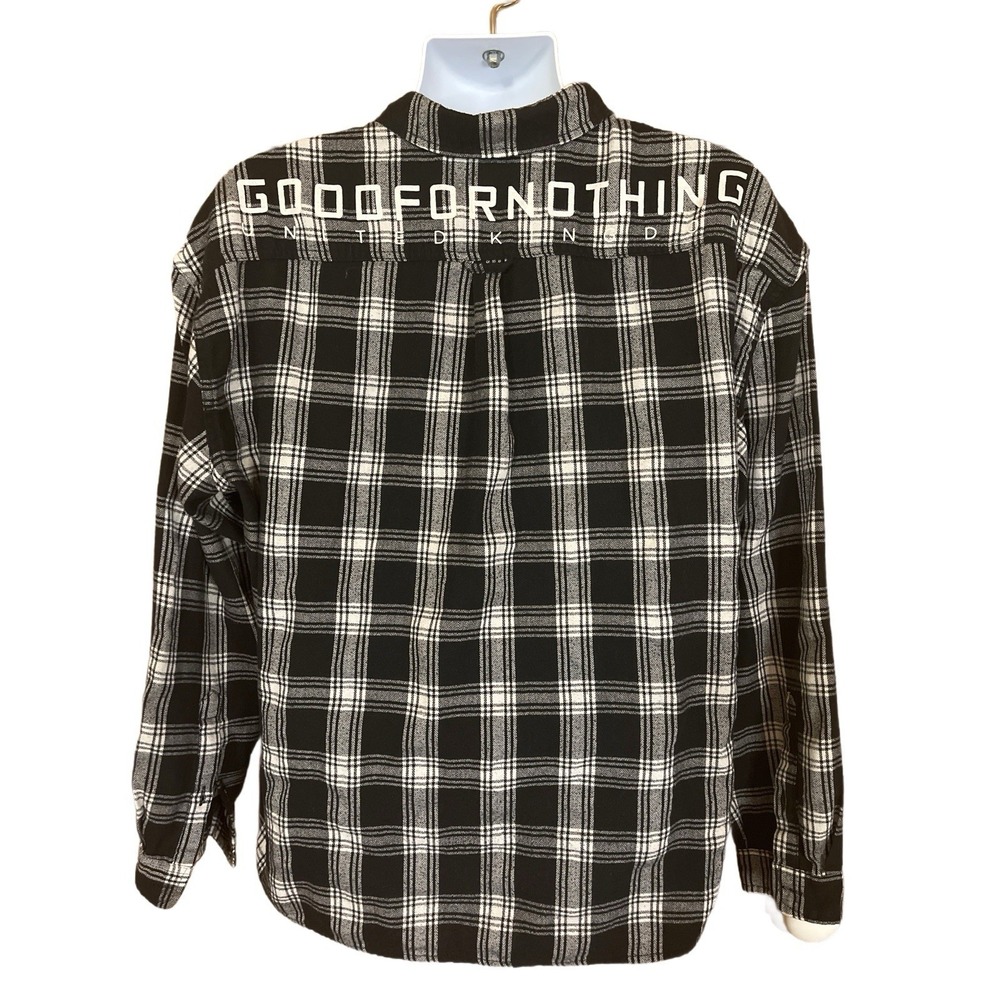 Good For Nothing United Kingdom Streetwear Flannel Shirt XL Button Up